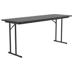 Correll 3/4" High Pressure Folding Seminar Table In Montana Granite