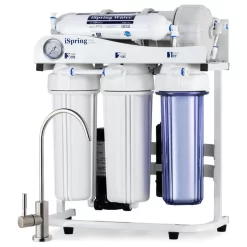 ISpring 500GPD Tankless Commercial Reverse Osmosis System, 1.5:1 Low Waste