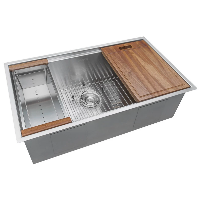 Ruvati RVH8300 Undermount 16 Gauge 32" Kitchen Sink Single Bowl - Image 9