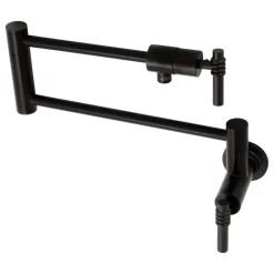 Kingston Brass KS4105ML Milano Wall Mount Pot Filler, Oil Rubbed Bronze