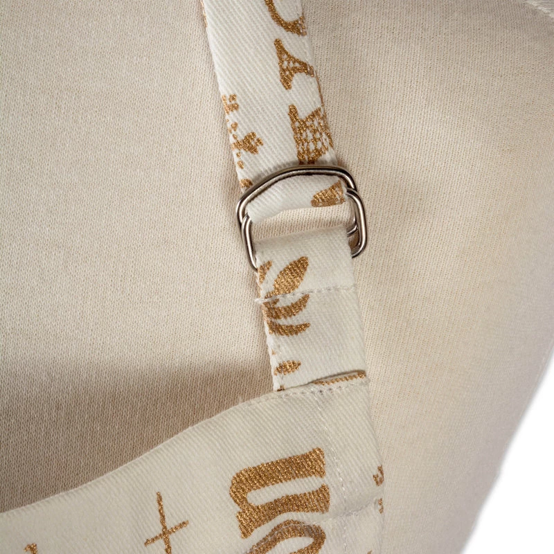 Gold Christmas Collage Chef Apron - Image 6