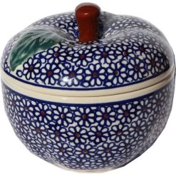 Polish Pottery Apple Baker, Pattern Number: 120