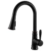 Single Handle High Arc Pull Out Kitchen Faucet In Oil Rubbed Bronze Finish