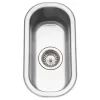 Houzer CS-1105-1 Club Series Undermount Stainless Steel Compact Bar/Prep Sink