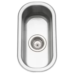 Houzer CS-1105-1 Club Series Undermount Stainless Steel Compact Bar/Prep Sink