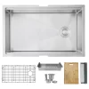 30"L X 19"W Stainless Steel Single Basin Undermount Kitchen Sink