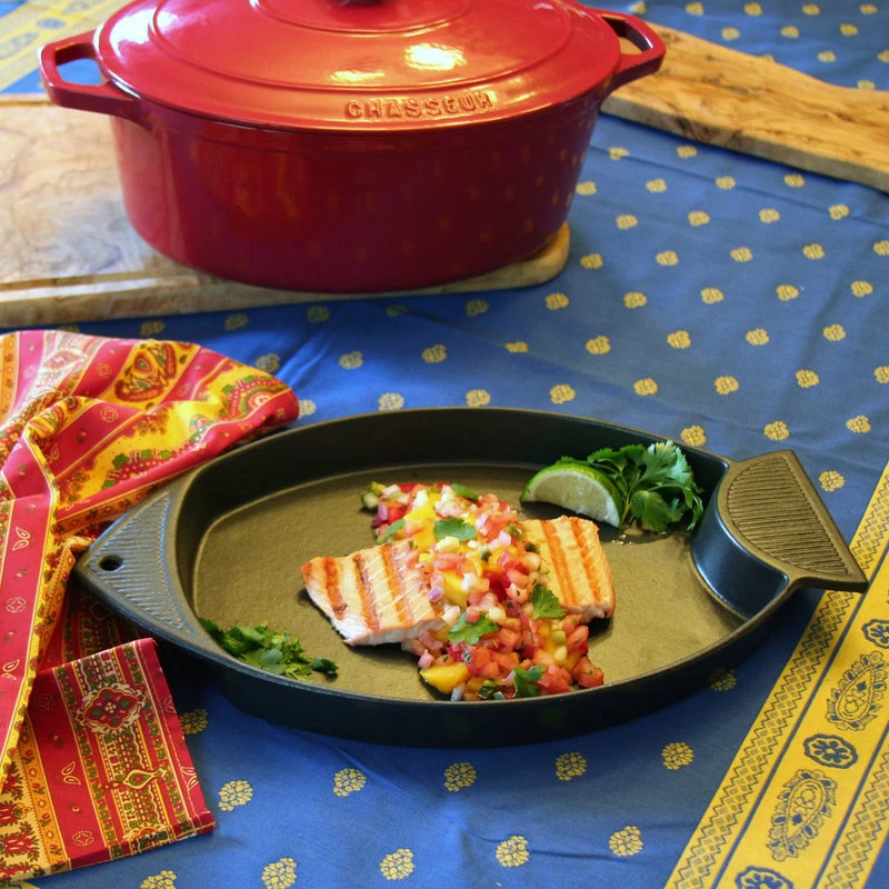 Chasseur 16" French Cast Iron Fish-Shaped Grill - Image 3