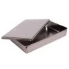 Stainless Steel Covered Cake Pan, Silver Medium