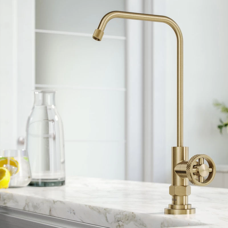 Urbix Drinking Water Dispenser Beverage Kitchen Faucet, Brushed Gold - Image 2