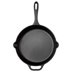 Victoria Cast Iron Skillet, Seasoned, 12"