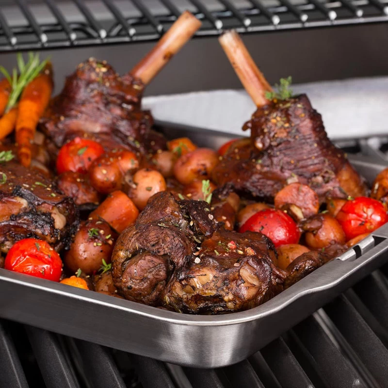 Broil King Stainless Steel Roasting And Drip Pan For The 62602 Rib Rack - Image 5