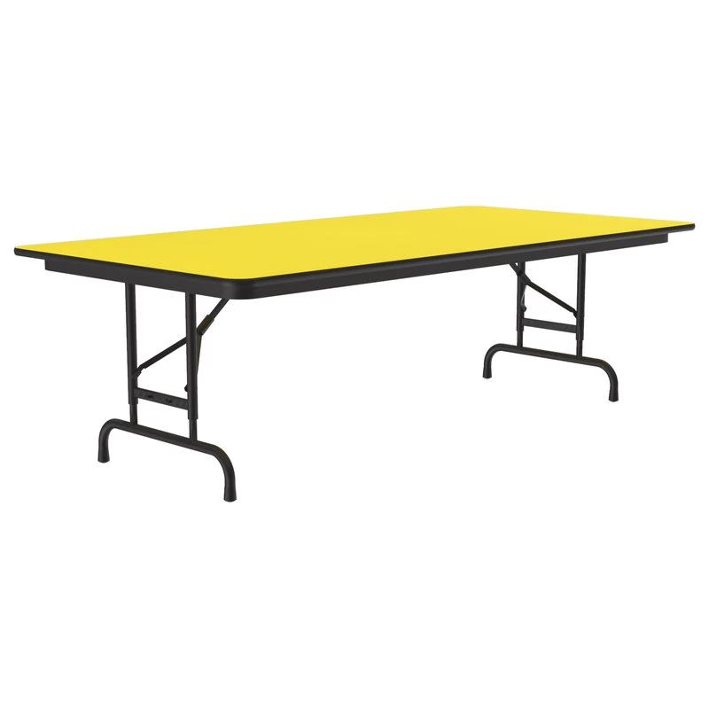 Correll Adjustable Height High Pressure Top Folding Table CFA3672PX-38 - Image 3