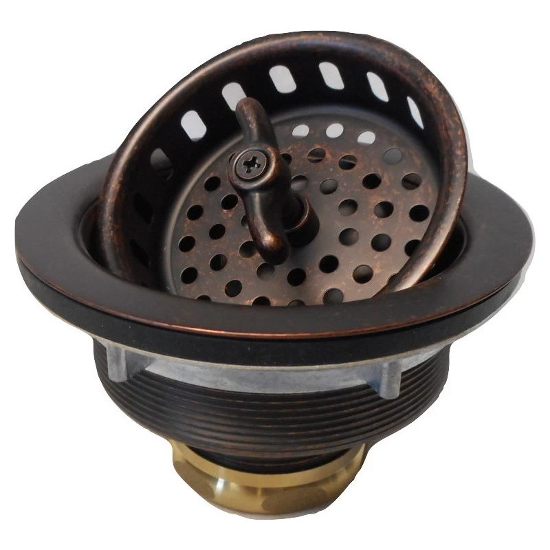 Rustic Copper Square Kitchen Bar Prep Sink With Strainer Drain - Image 2