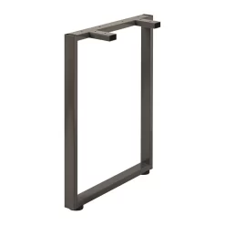 Hirsh Open Desk Metal O-Leg 28.9 X 23.5 Inch For Support In Charcoal