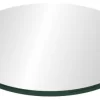 12" Tempered Glass Round Glass Table Top, 3/8" Thickness, Flat Polish Edge