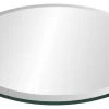 54" Tempered Round Glass Table Top, 1/2" Thickness, 1" Bevel