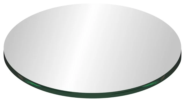 15" Round Glass Top 3/8" Thick With Flat Polish Edge