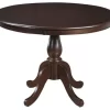 Carolina Classics Portland 42" Round Pedestal Table In Espresso