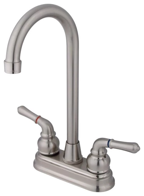 Magellan Two Handle 4" Centerset High-Arch Bar Faucet
