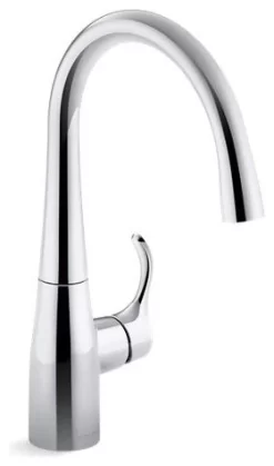 Kohler Simplice Bar Sink Faucet, Polished Chrome