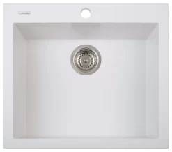 One Series Single Drop-In Sink, Sahara, Milk White