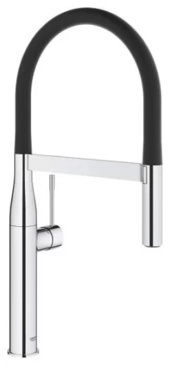 Grohe 30 295 Essence 1.75 GPM 1 Hole Pull Out Kitchen Faucet - Starlight Chrome