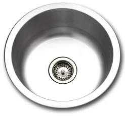 Houzer SCF-1830-1 Hospitality Series Topmount Stainless Steel Round Bar Sink