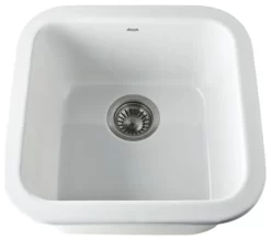 Rohl 5927 Allia 18" Fireclay Single Bowl Bar/Food Prep Kitchen - White