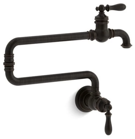 Kohler Artifacts Pot Filler Kitchen Faucet W/ Extended Spout, Oil-Rubbed Bronze