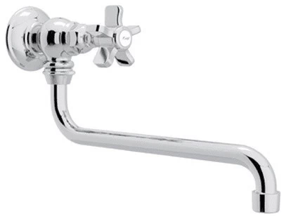 Rohl Italian Kitchen Single-Spoke Handle Kitchen Pot Filler, Polished Chrome