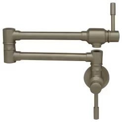 Whitehaus Collection Whitehaus WHST10003-005SK-BSS Solid Stainless Steel Wall Mount Pot Filler