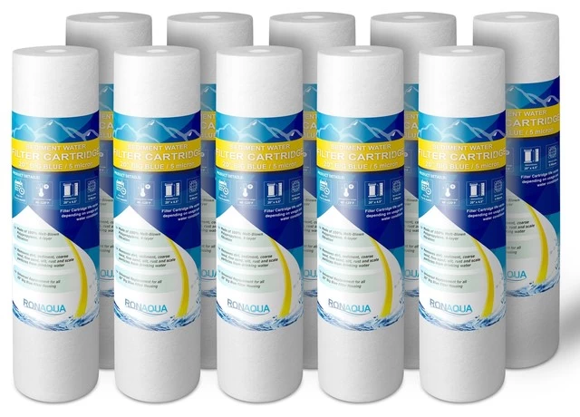 20" Big Blue Sediment Water Filter 5 Micron, 10