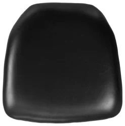 Hard Black Vinyl Chiavari Chair Cushion