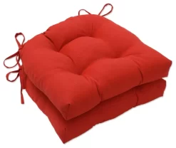 Splash Flame Reversible Chair Pad Set Of 2