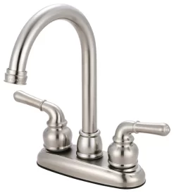 Two Handle Bar Faucet, PVD Brushed Nickel