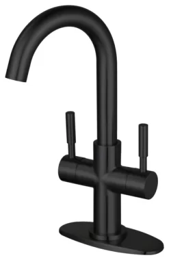 Kingston Brass LS8550DL Concord Two-Handle Bar Faucet, Matte Black
