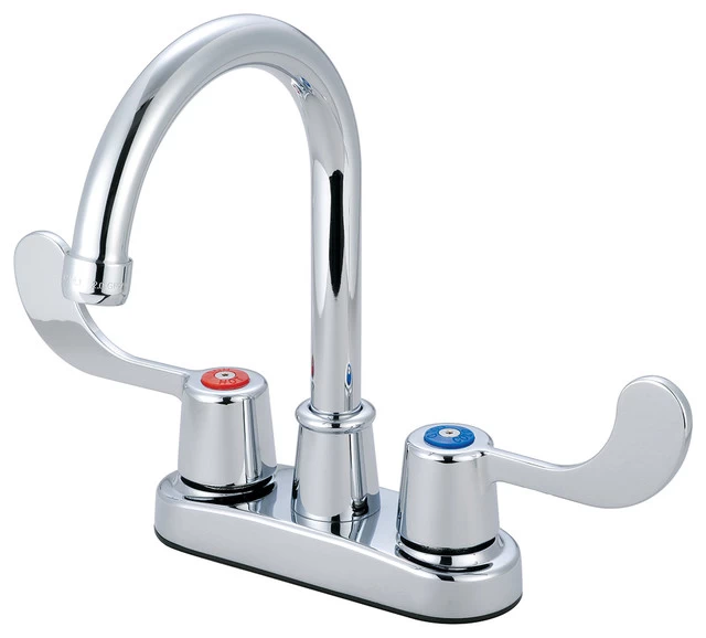 Two Handle Bar Faucet, Polished Chrome