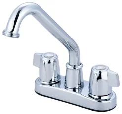 Two Handle Bar Laundry Faucet, Polished Chrome