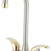 Kingston Brass Bar Faucet, Brushed Nickel/Polished Brass