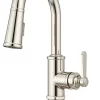 Pfister GT572TD Port Haven 1.8 GPM 1 Hole Pull Down Bar Faucet - Polished
