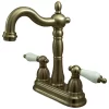 Kingston Brass KB1493PL Bar Faucet Without Pop-Up Rod, Antique Brass