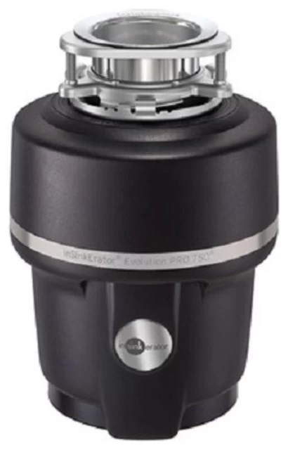 Insinkerator Pro 750 3/4 HP Enamel Black Garbage Disposal Less Cord