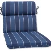 Wickenburg Rounded Corners Chair Cushion, Indigo