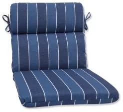 Wickenburg Rounded Corners Chair Cushion, Indigo