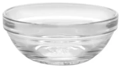 Duralex Lys Stackable Clear Bowl, 2 3/8", Set Of 4