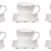 Royalty Porcelain 12-pc Espresso Coffee Set For 6, Gold Bone China (JS4-1988-12)