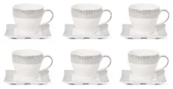 Royalty Porcelain 12-pc Espresso Coffee Set For 6, Gold Bone China (JS4-1988-12)