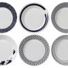 Royal Doulton Pacific Pasta Bowls, 8.6", 6-Piece Set Mixed Patterns