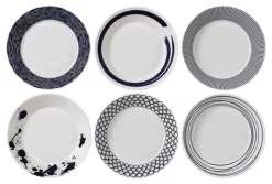 Royal Doulton Pacific Pasta Bowls, 8.6", 6-Piece Set Mixed Patterns