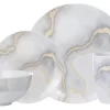 Safdie & Co. Porcelain Dinnerset 16 Piece Electric Marble